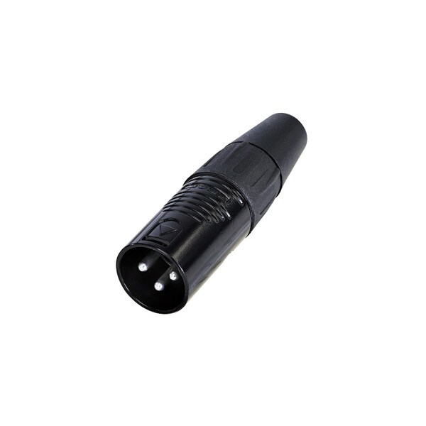 Main product image for Rean RC3M-BAG 3 Pole XLR Male Cable Connector Black/Silver092-1712